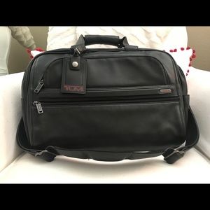 Tumi leather briefcase